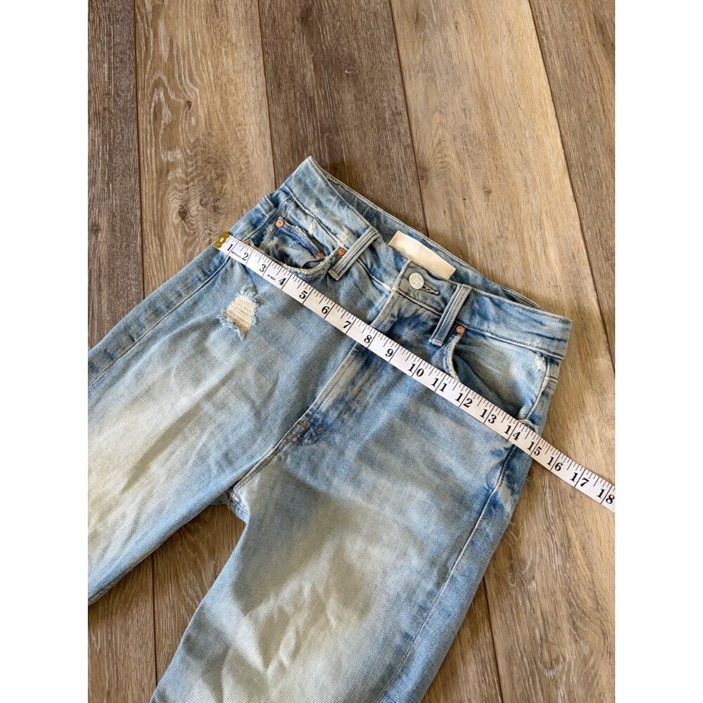MOTHER Superior High Waisted Rider Skimp Straight Leg Jeans: The Confession - Picture 13 of 15